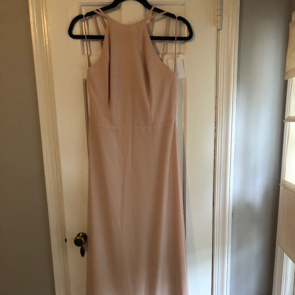 Blush bridesmaid dress